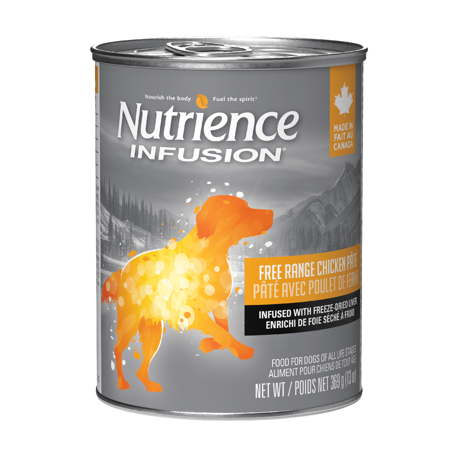 NUTRIENCE - Free Range Chicken Infusion Pâté Wet Dog Food, Size: 369g