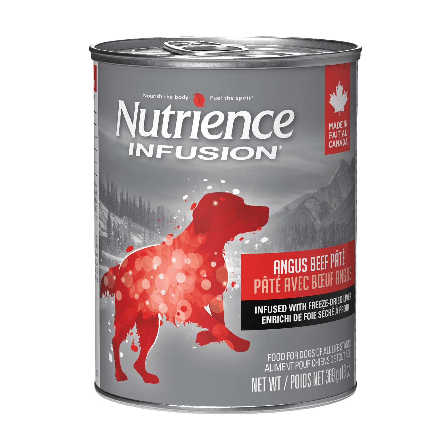 NUTRIENCE - Angus Beef Infusion Pâté Wet Dog Food, Size: 369g