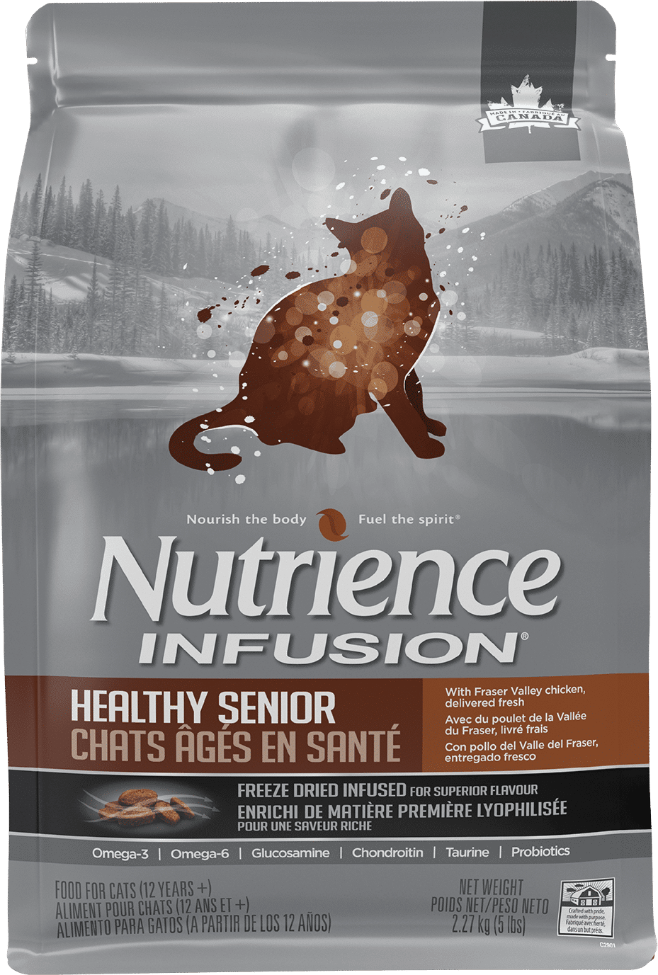 NUTRIENCE - Fraser Valley Chicken Infusion Healthy Senior Cat Food, Size: 2.27kg