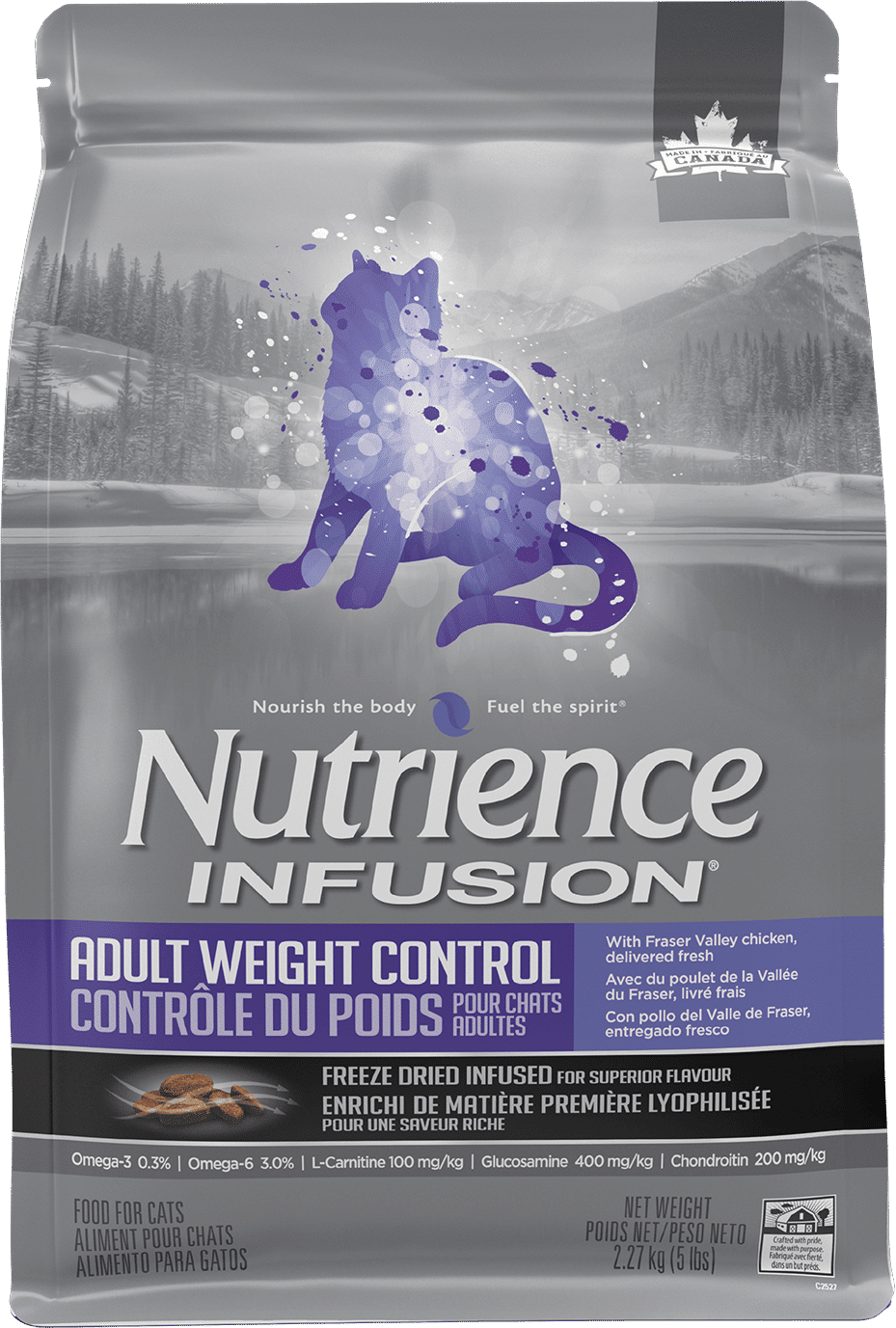 NUTRIENCE - Fraser Valley Chicken Infusion Weight Control Healthy Cat Food, Size: 2.27kg