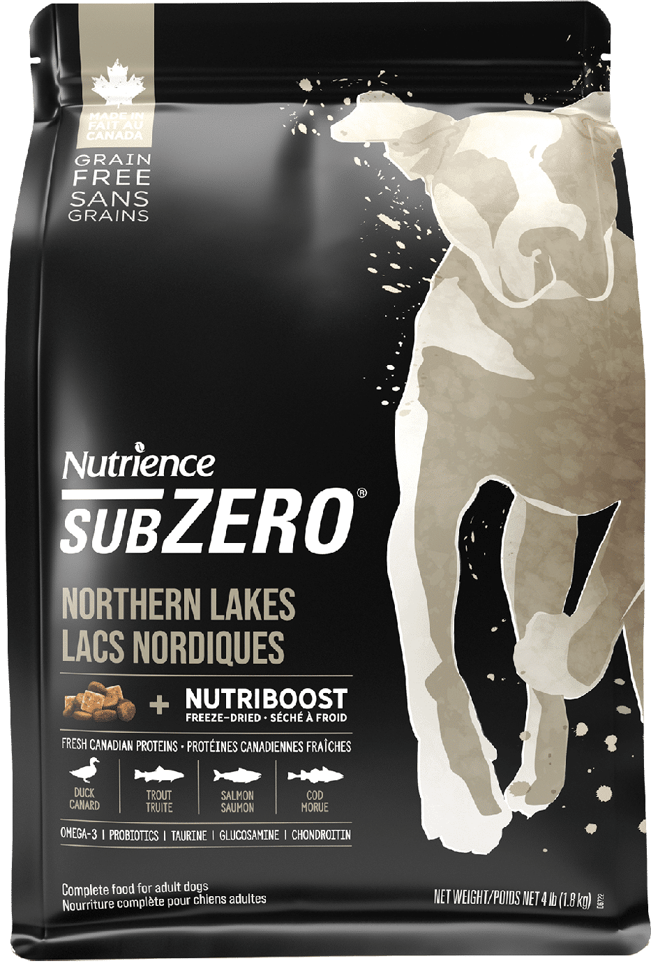 NUTRIENCE - SubZero Northern Lakes Fish &amp; Duck High Protein Dog Recipe, Size: 1.8kg