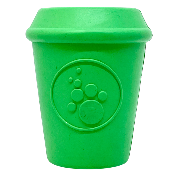 SODAPUP - Coffee Cup Durable Rubber Chew Toy &amp; Treat Dispenser