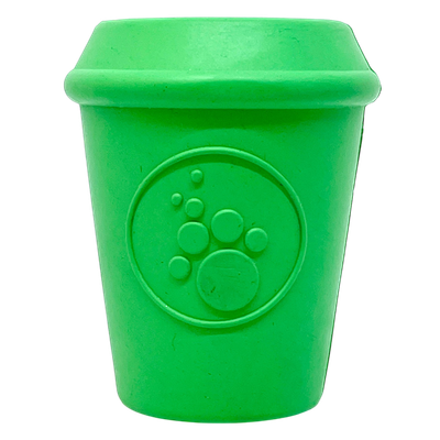 SODAPUP - Coffee Cup Durable Rubber Chew Toy &amp; Treat Dispenser