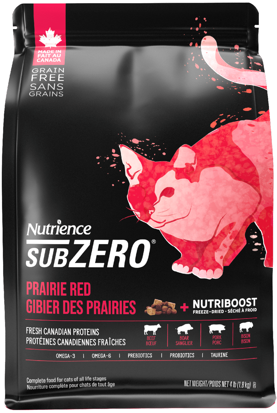 NUTRIENCE - SubZero Prairie Red High Protein Cat Recipe, Size: 1.8kg
