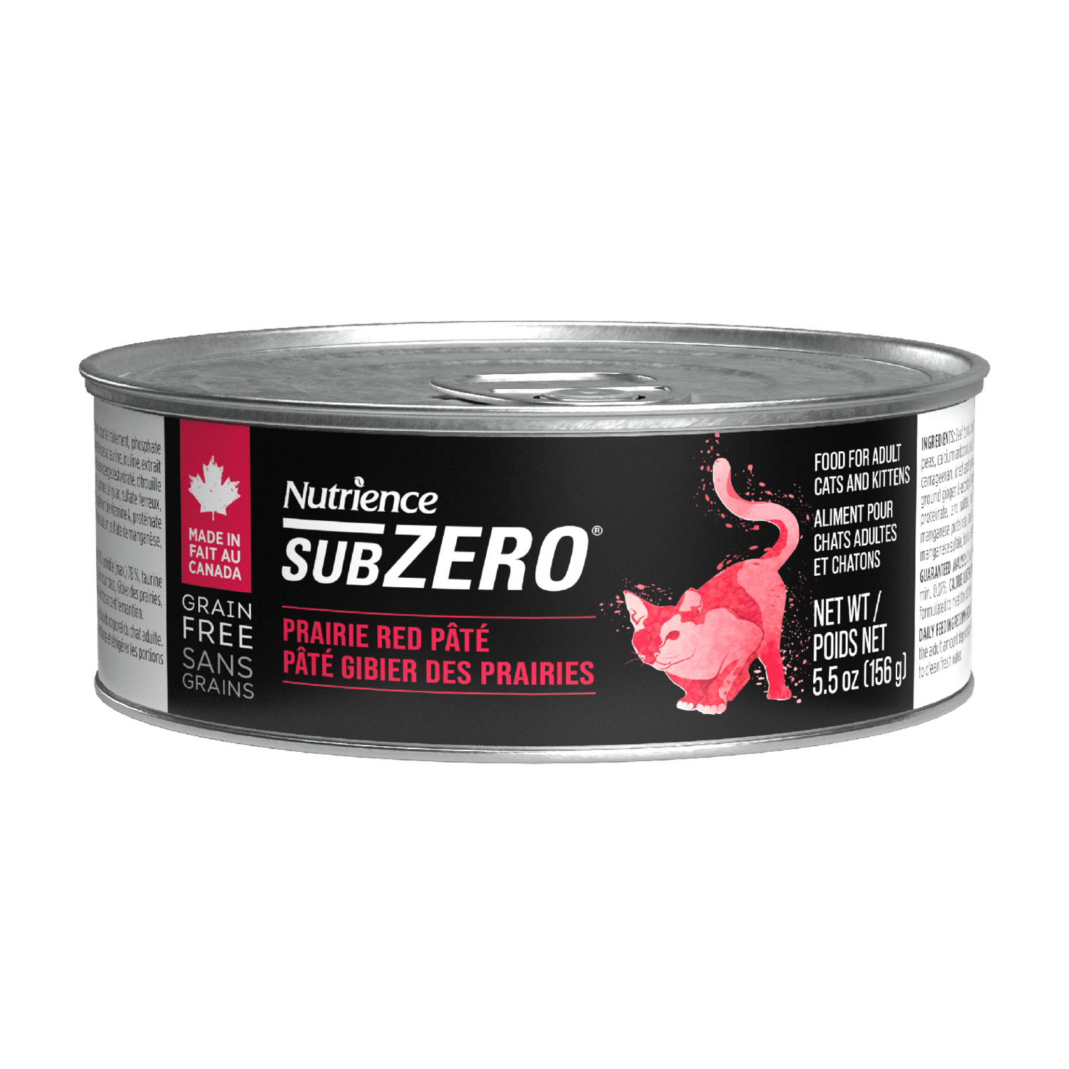 NUTRIENCE - SubZero Prairie Red Meat Pâté for Cats, Size: 156g