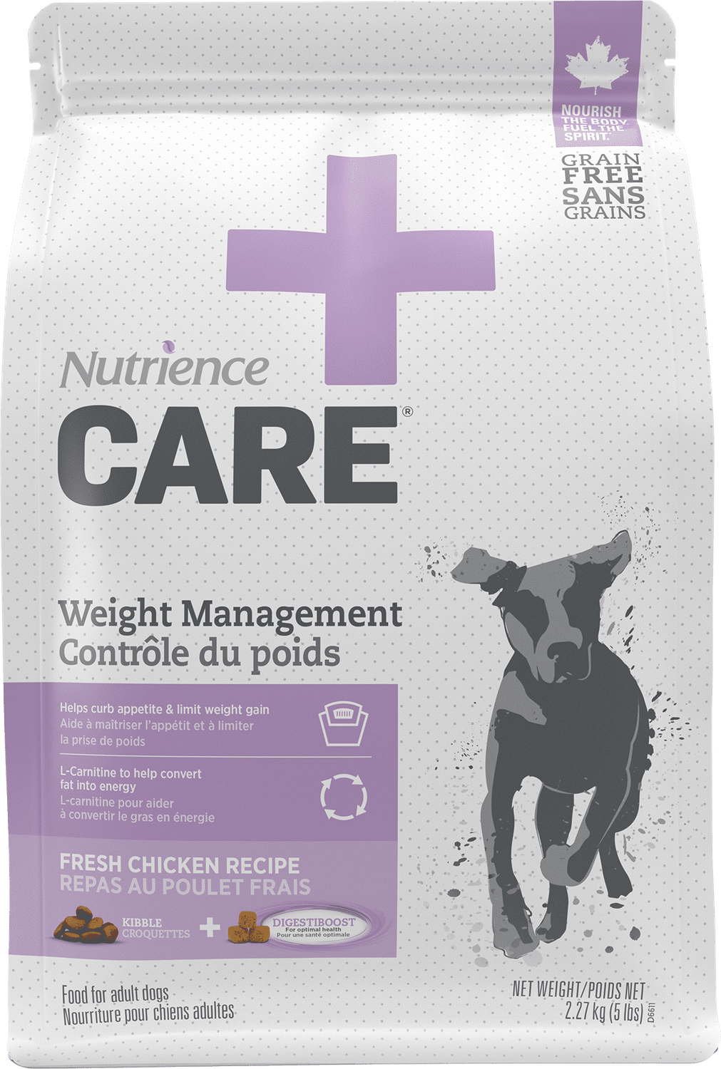 NUTRIENCE - Care+ Weight Management Food for Dogs, Size: 2.27kg