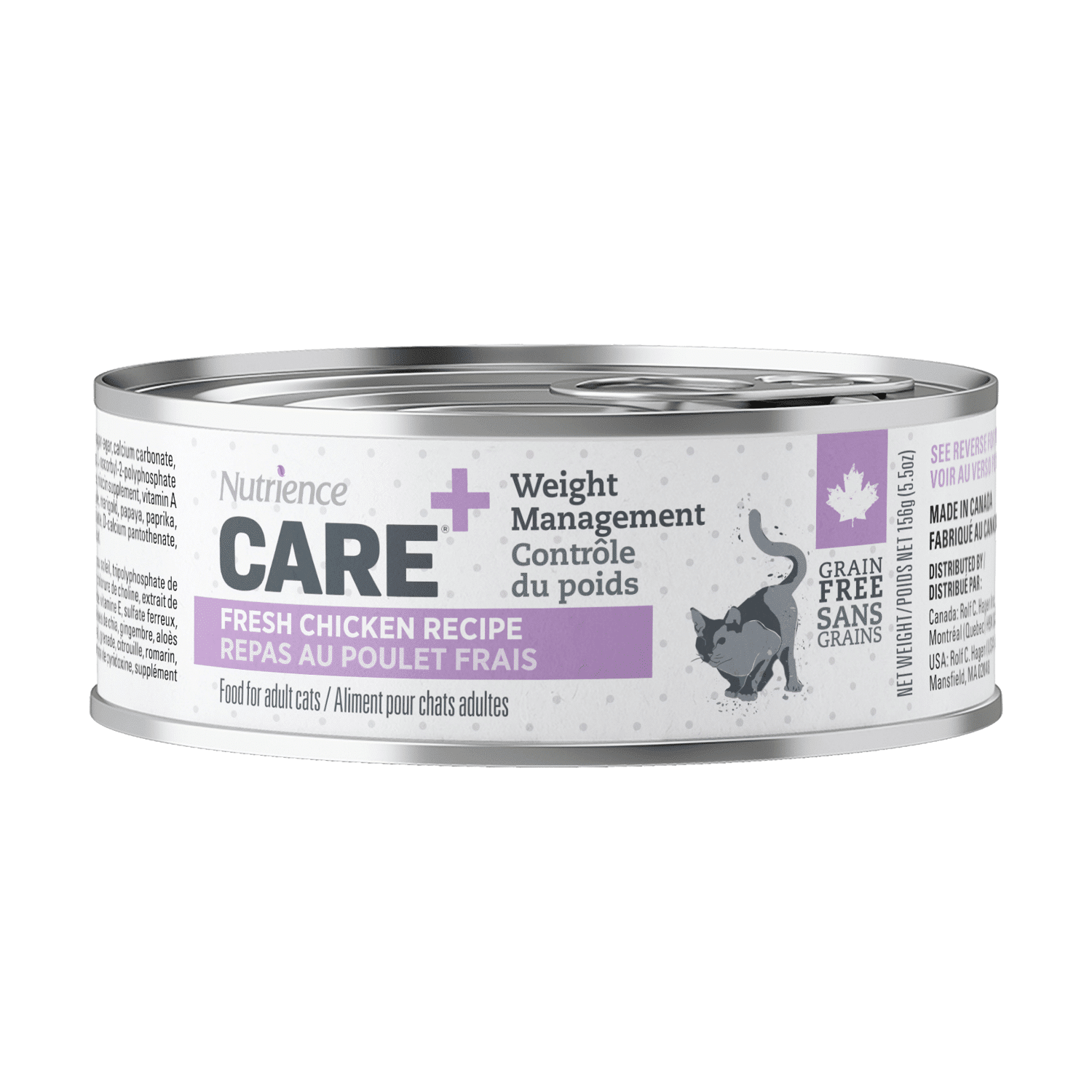 NUTRIENCE - Care+ Weight Management Wet Cat Food, Size: 156g
