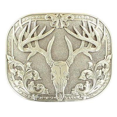 M&amp;F WESTERN - Laser Etch Deer Skull belt buckle