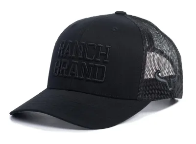 RANCH BRAND - Casquette Big Ranch All Black