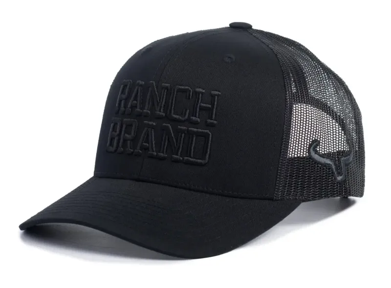 RANCH BRAND - Casquette Big Ranch All Black