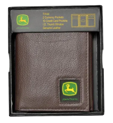 JOHN DEERE - Tri-Fold Wallet with Logo