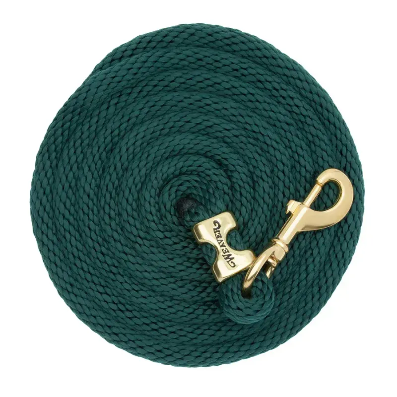 WEAVER - Value Lead Hunter Green Rope with Brass Snap