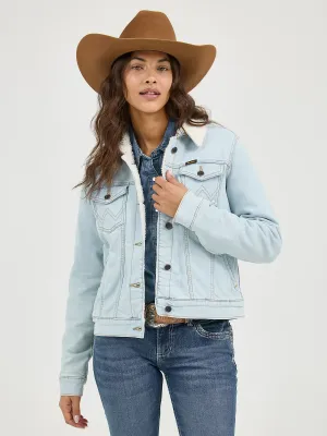 WRANGLER - Retro Sherpa Lined Western Denim Jacket