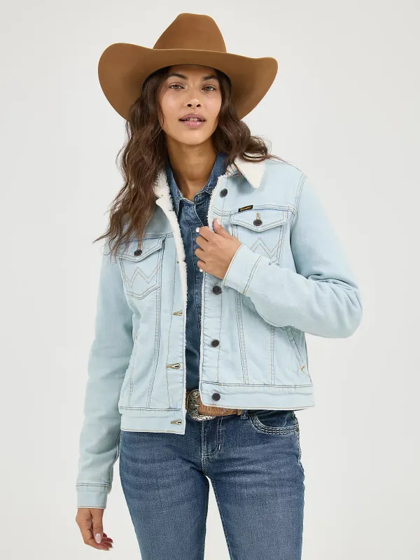 WRANGLER - Retro Sherpa Lined Western Denim Jacket