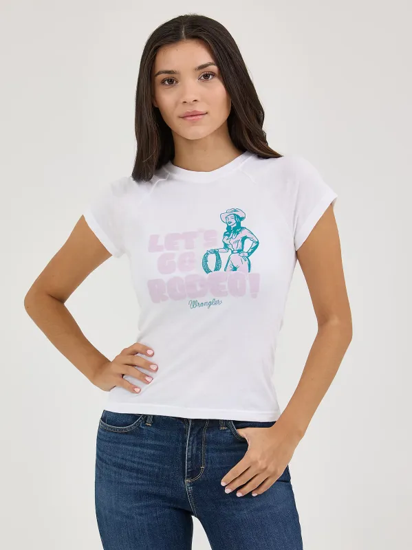 WRANGLER - Shrunken Western Let's Go Rodeo Tee