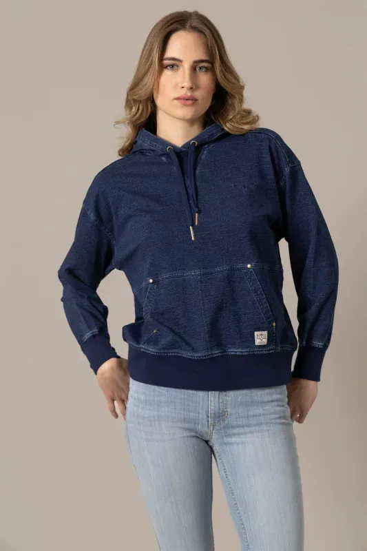 KIMES RANCH - Tess Indigo Blue Western Hoodie