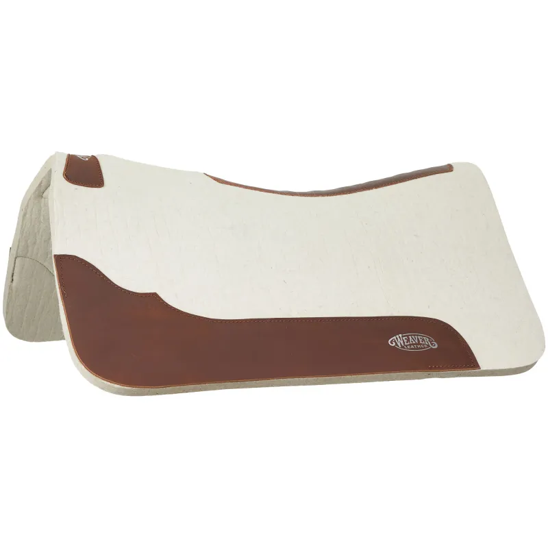 WEAVER - Contoured Steam Pressed Merino Wool Natural Felt Saddle Pad
