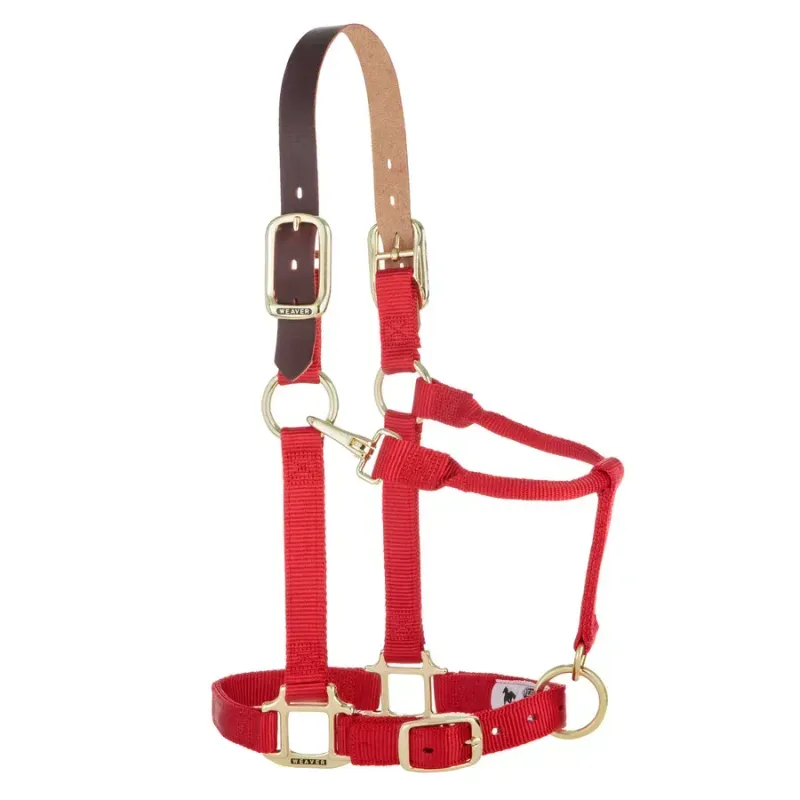 WEAVER - Breakaway Original Adjustable Red Chin &amp; Throat Snap 1'' Halt