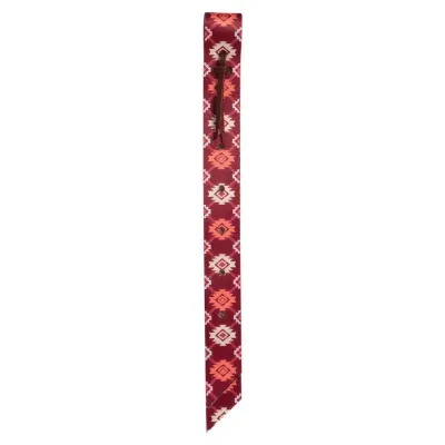 WEAVER - Patterned Tie Strap Plaid Aztec w/Holes