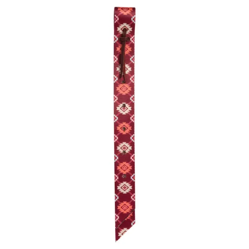 WEAVER - Patterned Tie Strap Plaid Aztec w/Holes