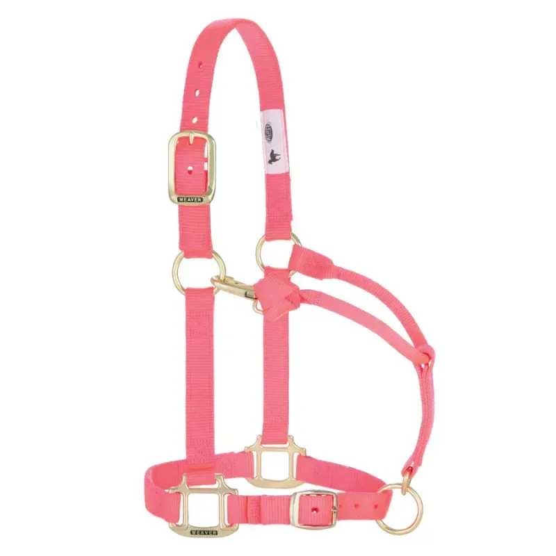 WEAVER - Original Adjustable Diva Pink Chin &amp; Throat Snap 1'' Halter