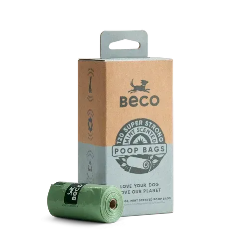 BECO PETS - Biodegradable Mint Scent Poop Bags
