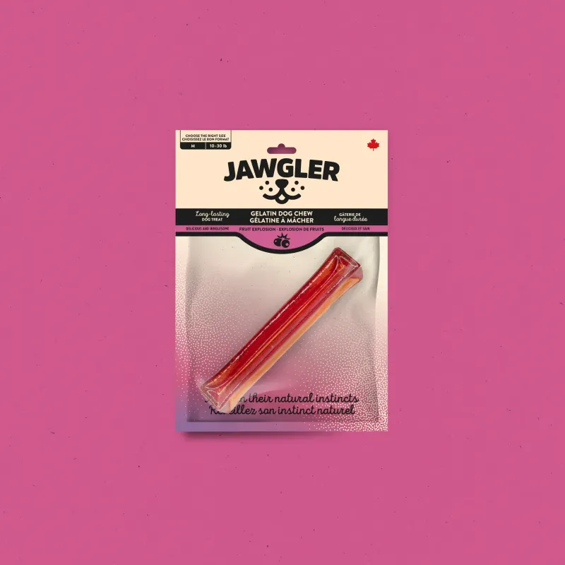 JAWGLER - Fruit Explosion Gelatin Dog Chew