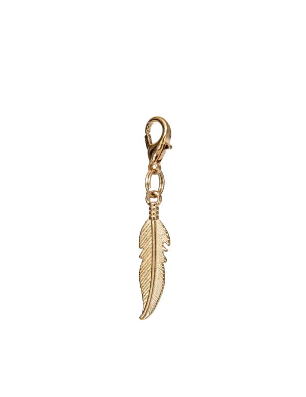 LUXY CHARMS - Gold Feather
