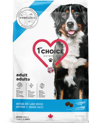1st CHOICE - Medium and Large Breeds Adult Dogs Chicken Formula