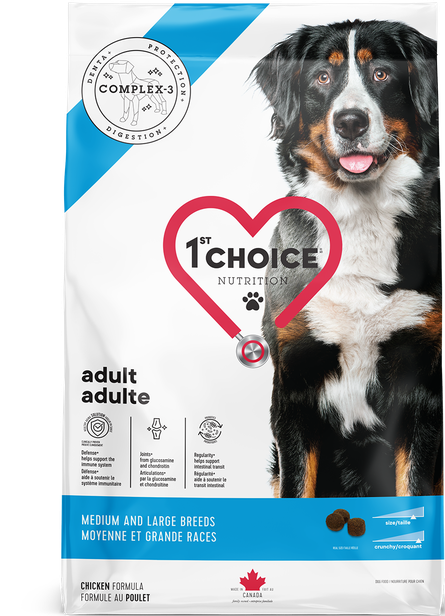 1st CHOICE - Medium and Large Breeds Adult Dogs Chicken Formula