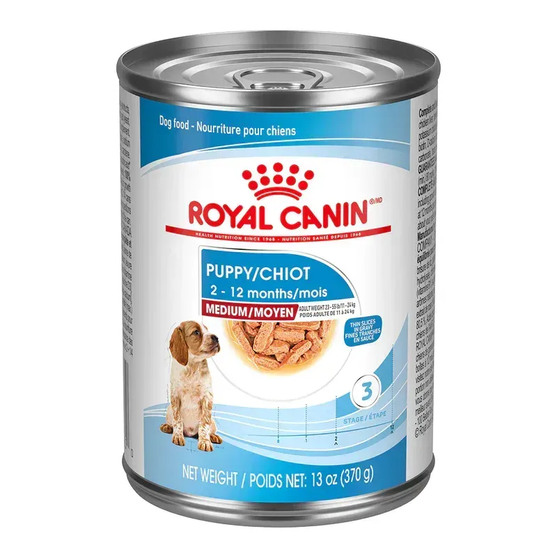 ROYAL CANIN - Medium Puppy Thin Slices in Gravy Canned Dog Food