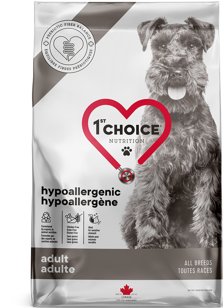 1st CHOICE - Hypoallergenic Duck Recipe for All Breeds Adult Dogs