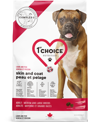 1st CHOICE - Skin &amp; Coat Recipe for Medium and Large Breeds Adult Dogs