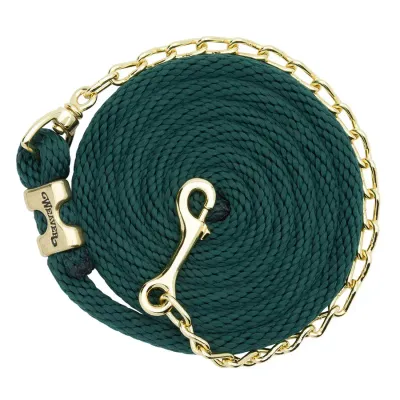 WEAVER - Poly Lead Rope w/Brass Plated Swivel Chain