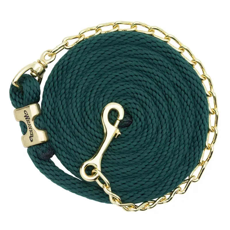 WEAVER - Poly Lead Rope w/Brass Plated Swivel Chain
