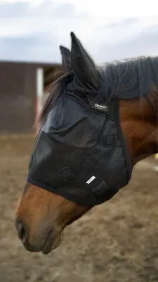 ELEVEN11 - Black Magnetic Fly Mask