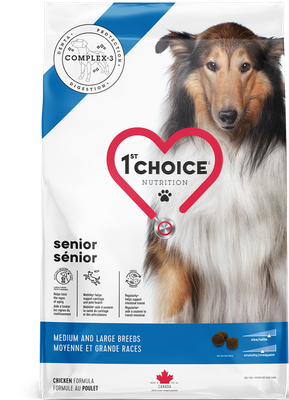 1st CHOICE - Chicken Formula for All Senior Medium &amp; Large Breeds Dogs