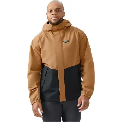 CHLOROPHYLLE - Temis Black &amp; Brown Sugar Rain Jacket