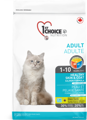 1st CHOICE - Healthy Skin &amp; Coat Formula for All Breeds Adult Cats