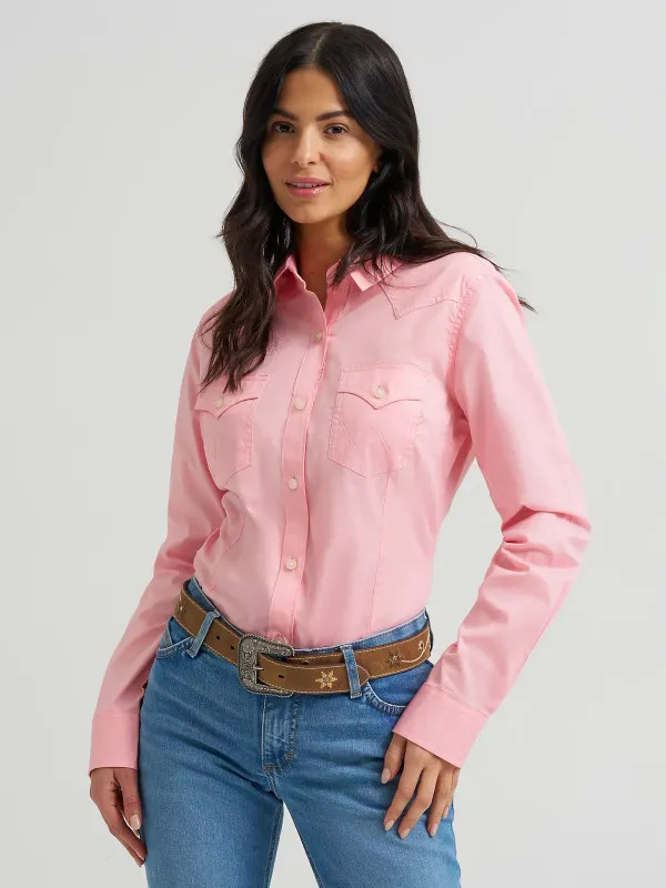 WRANGLER - Peony Western Button Down Shirt