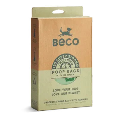 BECO PETS - Poop bags with handles - Fragrance-free