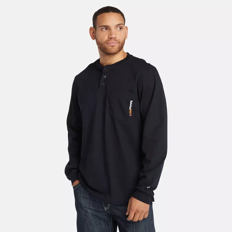 TIMBERLAND - Cotton Core Flame-Resistant Long-Sleeve Henley