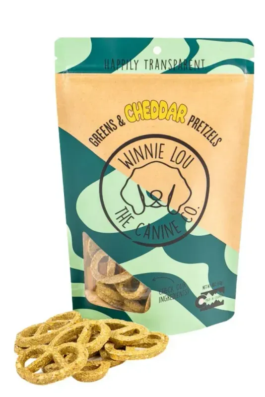 WINNIE LOU - Greens &amp; Cheddar Pretzels