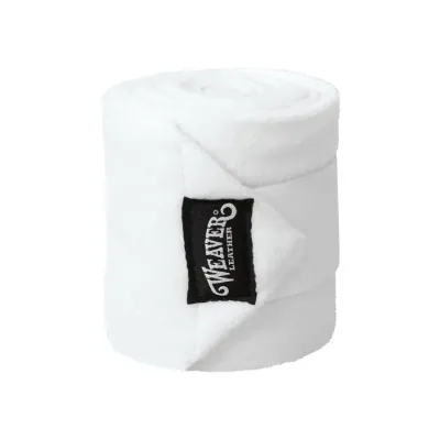 WEAVER - White Polo Leg Wraps 240g Fleece