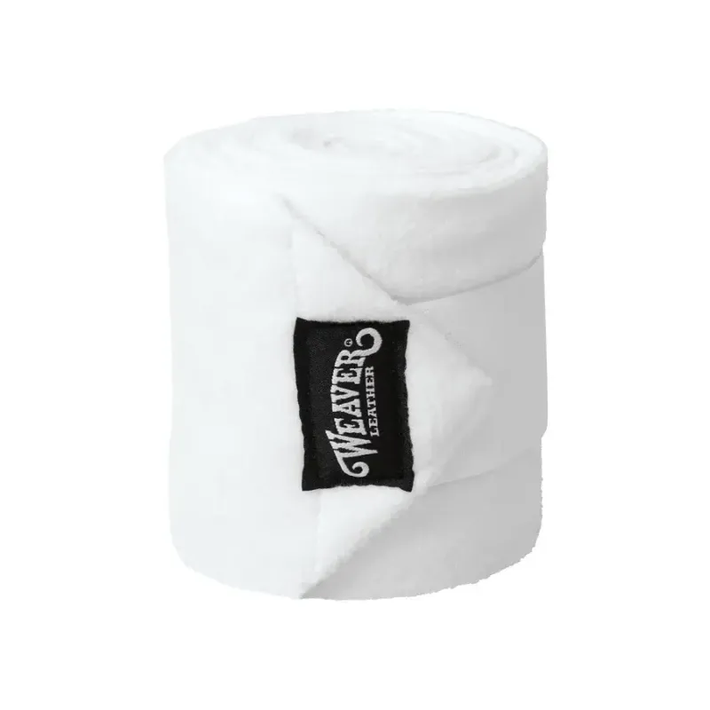 WEAVER - White Polo Leg Wraps 240g Fleece