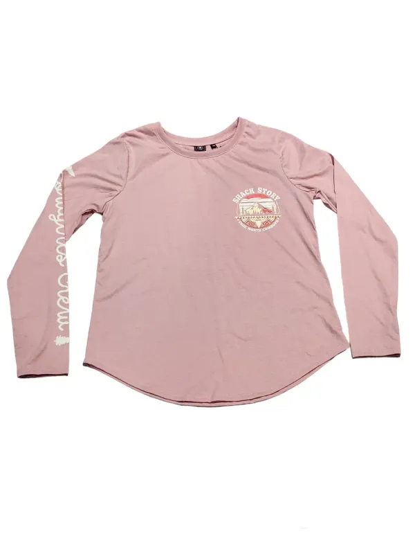 SHACK STORY - Old Pink Southwestern Long Sleeves Shirt