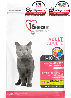 1st CHOICE - Indoor Vitality for all Breeds Adult Cats