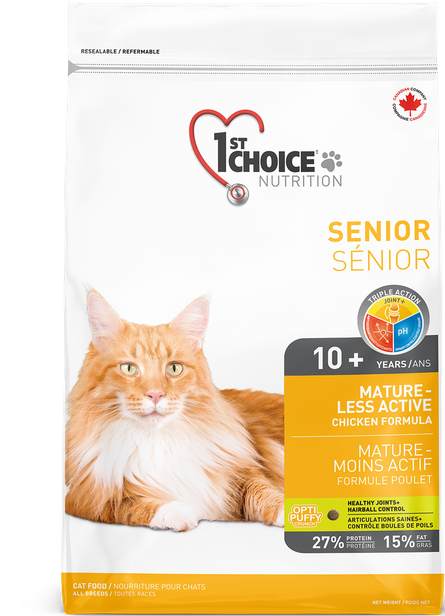 1st CHOICE - Mature and Less Active Recipe for All Breeds Cats