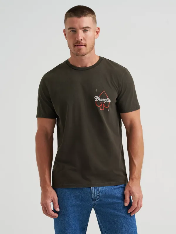 WRANGLER - Wilder Than Aces Back Graphic T-Shirt
