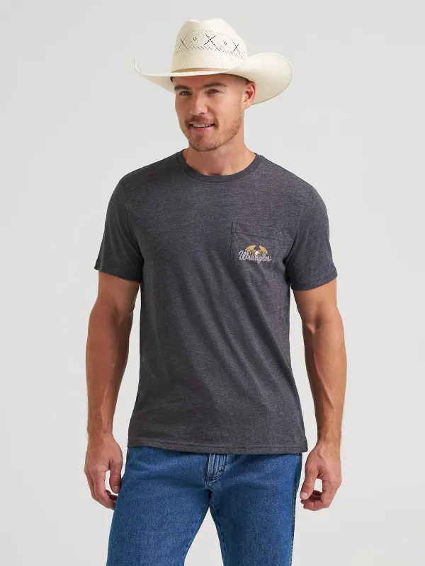 WRANGLER - Flying Eagle Back Graphic T-Shirt
